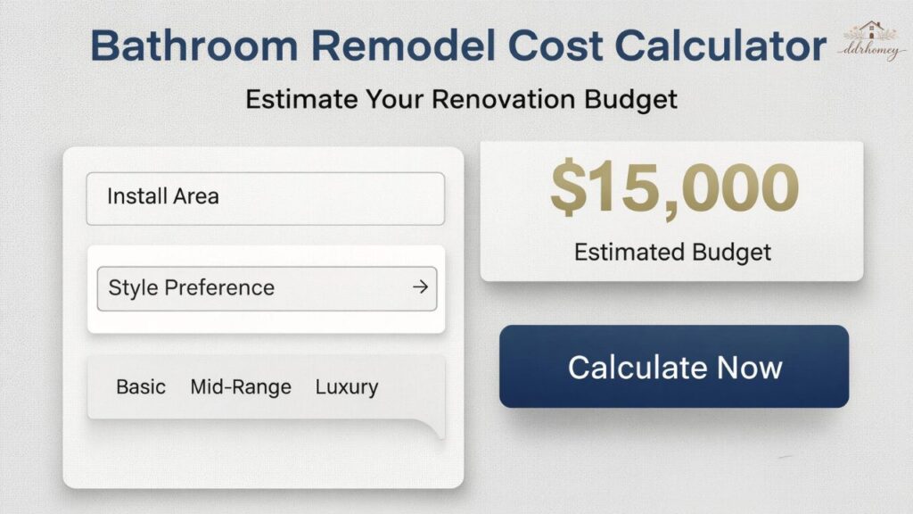Bathroom Remodel Cost Calculator: Estimate Your Renovation Budget