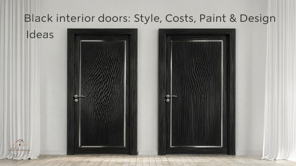 Black interior doors: Style, Costs, Paint & Design Ideas