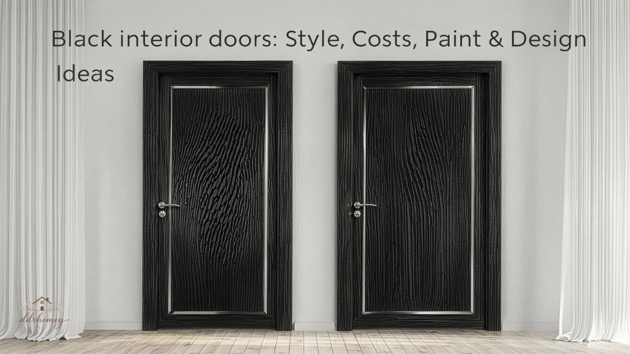 Black interior doors: Style, Costs, Paint & Design Ideas