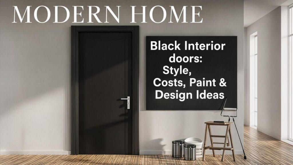 Black interior doors: Style, Costs, Paint & Design Ideas