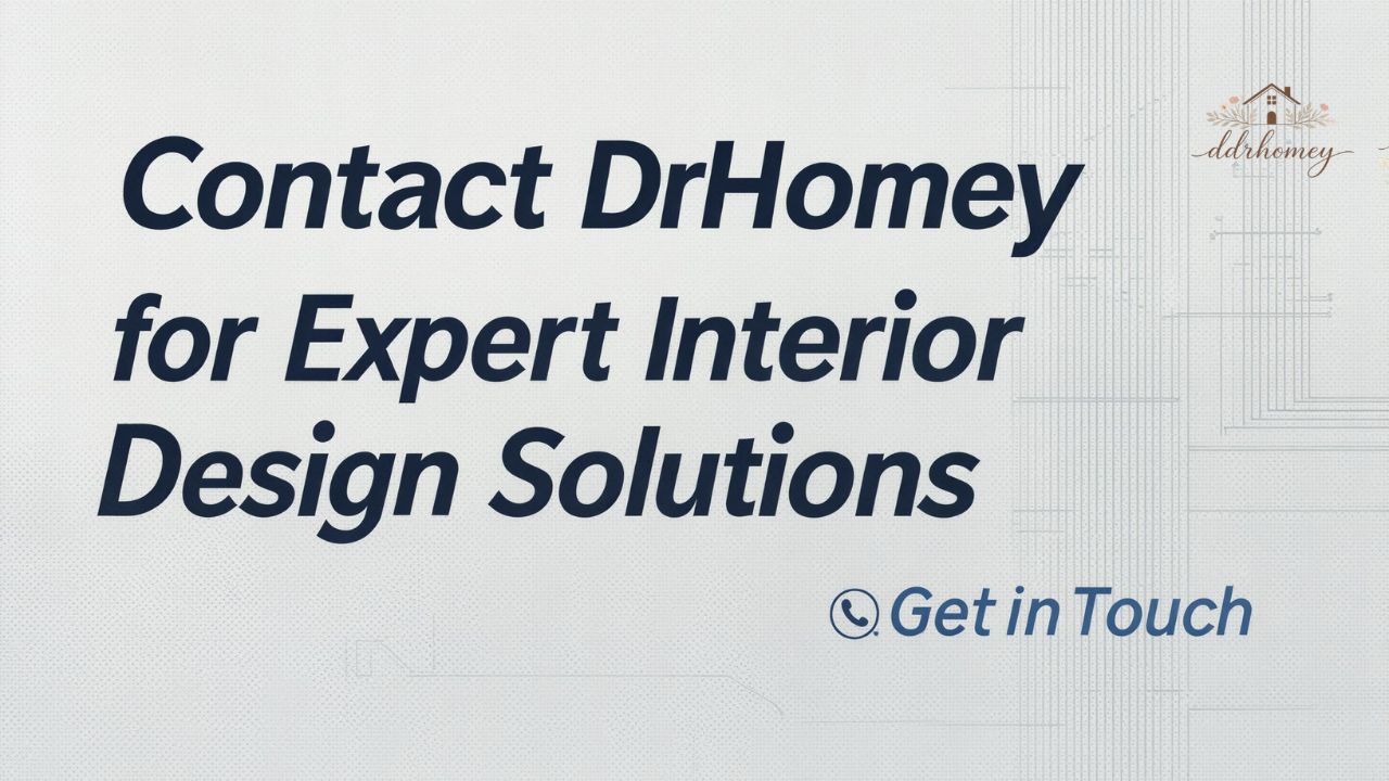 Contact DrHomey for Expert Interior Design Solutions | Get in Touch
