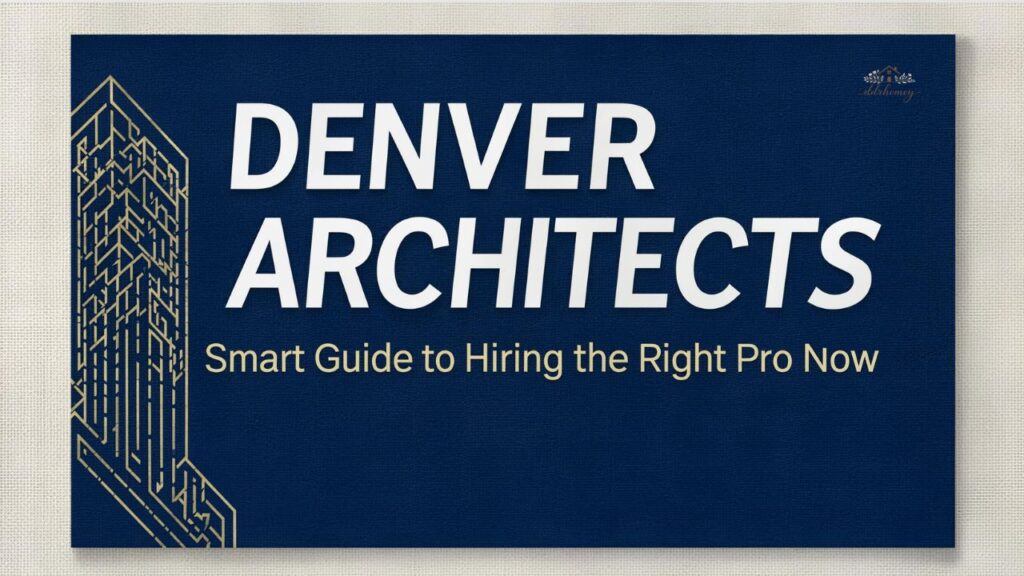 Denver Architects: Smart Guide to Hiring the Right Pro Now