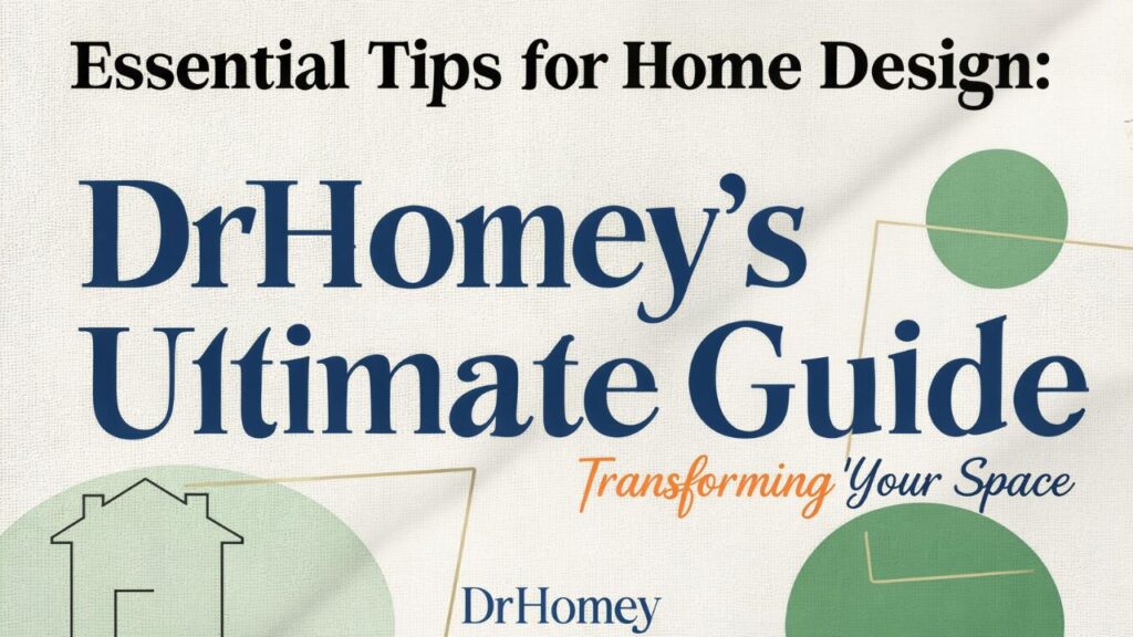 
Essential Tips for Home Design: DrHomey’s Ultimate Guide to Transforming Your Space
