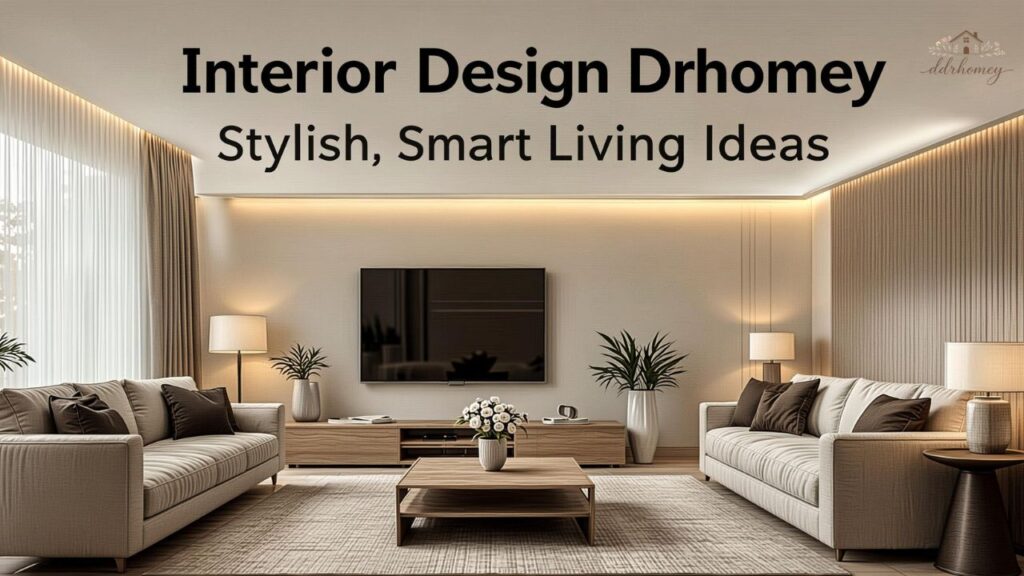 Interior Design Drhomey: Stylish, Smart Living Ideas