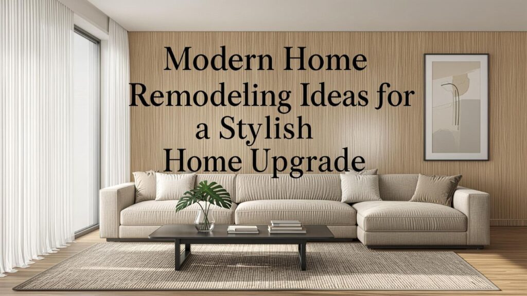 Modern Home Remodeling Ideas for a Stylish Home Upgrade
