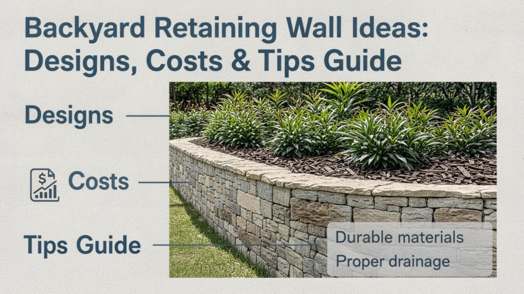 Backyard Retaining Wall Ideas: Designs, Costs & Tips Guide