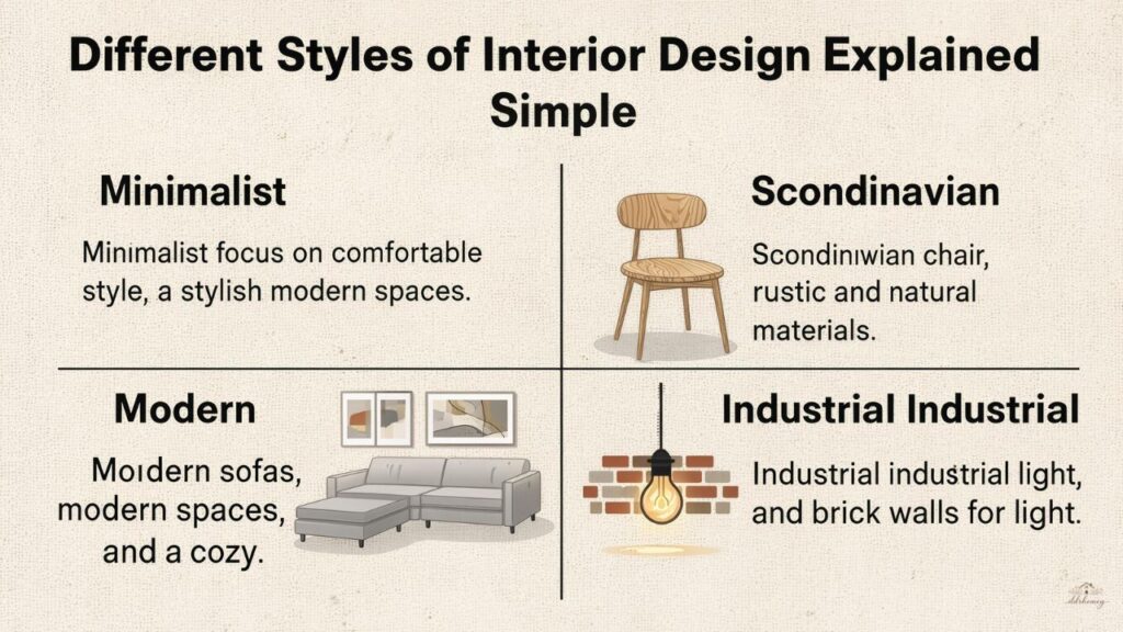 Different Styles of Interior Design Explained Simply