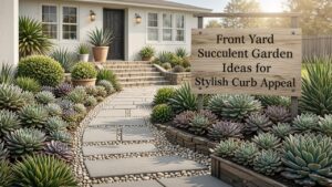 Front Yard Succulent Garden Ideas for Stylish Curb Appeal