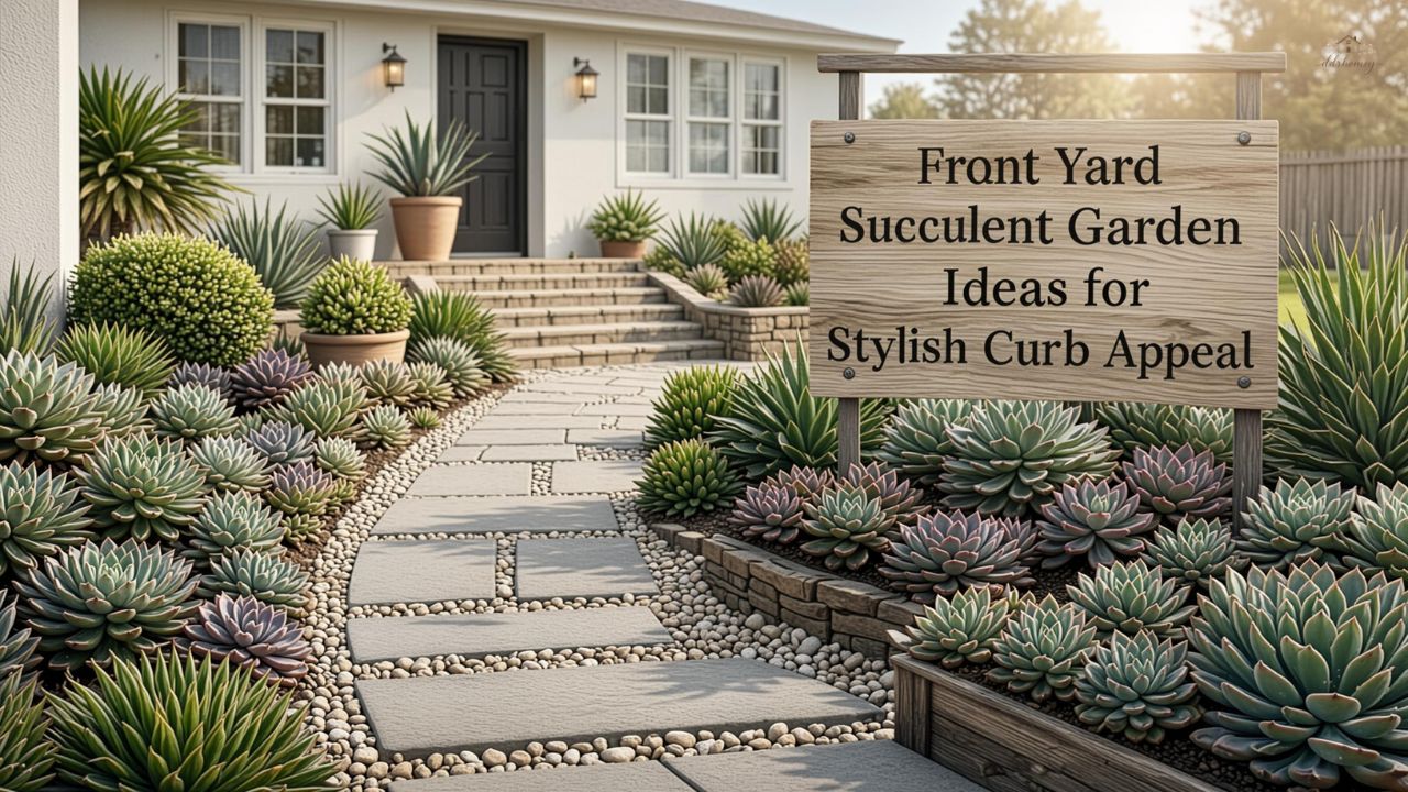 Front Yard Succulent Garden Ideas for Stylish Curb Appeal
