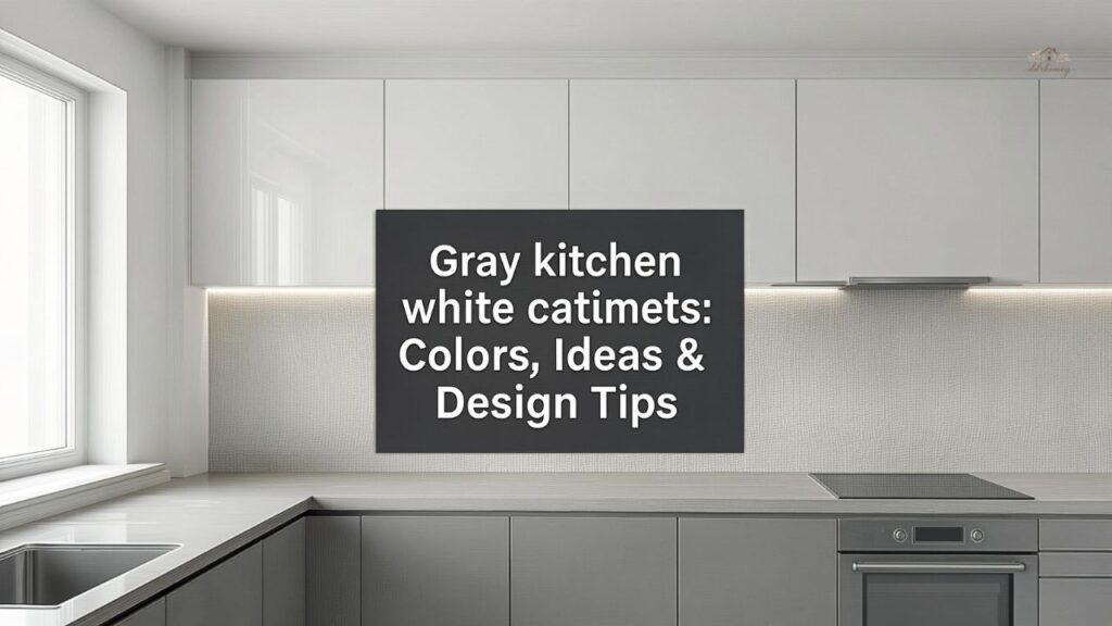 Gray kitchen white cabinets: Colors, Ideas & Design Tips