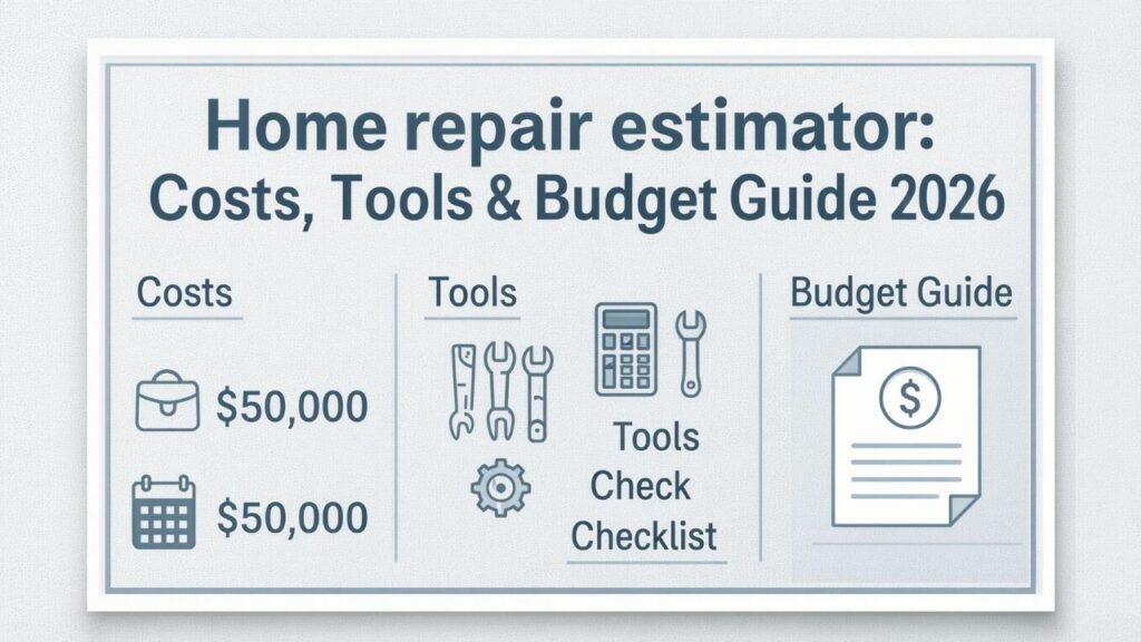 Home repair estimator: Costs, Tools & Budget Guide 2026