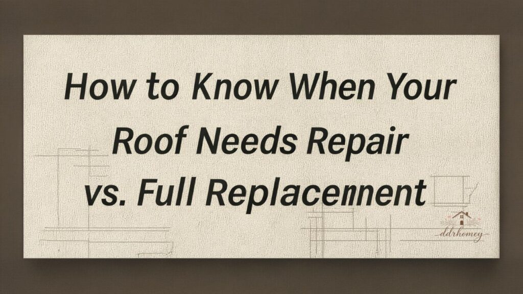 How to Know When Your Roof Needs Repair vs. Full Replacement