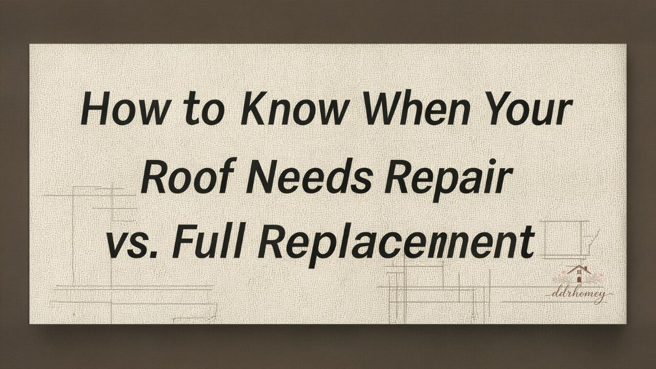 How to Know When Your Roof Needs Repair vs. Full Replacement
