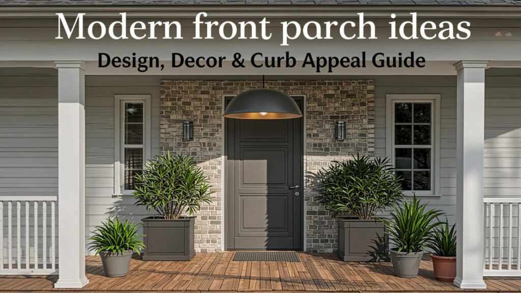 Modern front porch ideas: Design, Decor & Curb Appeal Guide