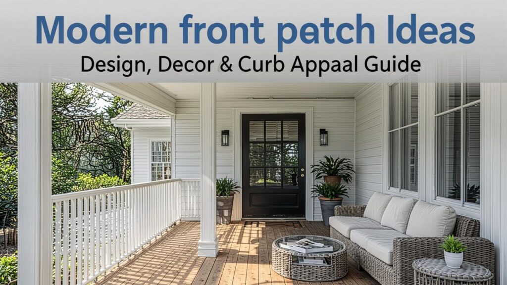 Modern front porch ideas: Design, Decor & Curb Appeal Guide