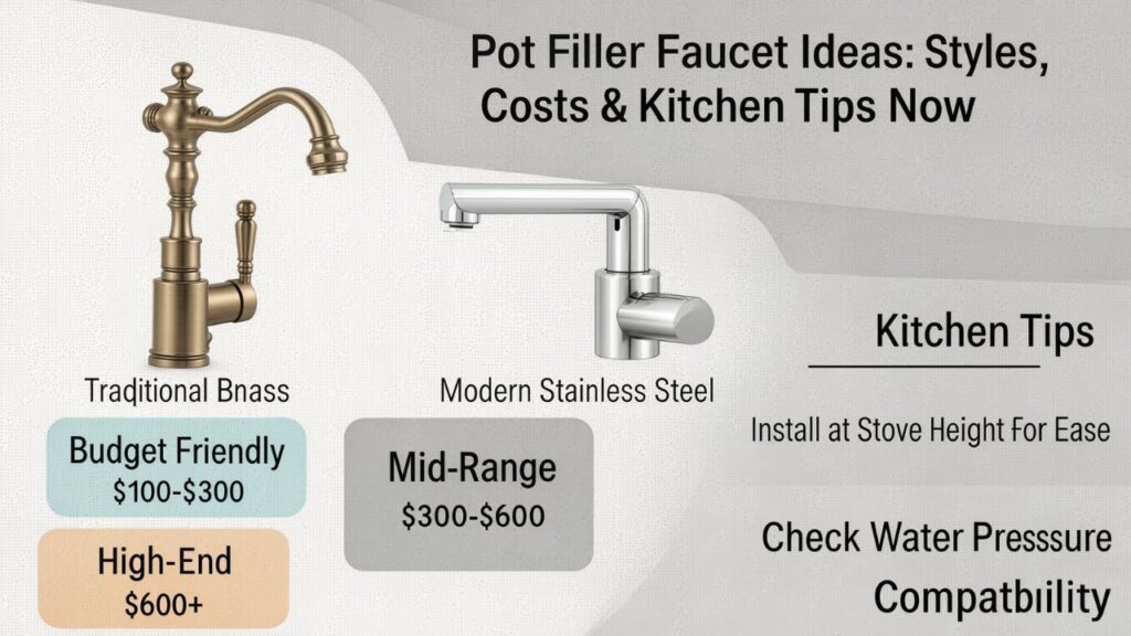 Pot Filler Faucet Ideas: Styles, Costs & Kitchen Tips Now