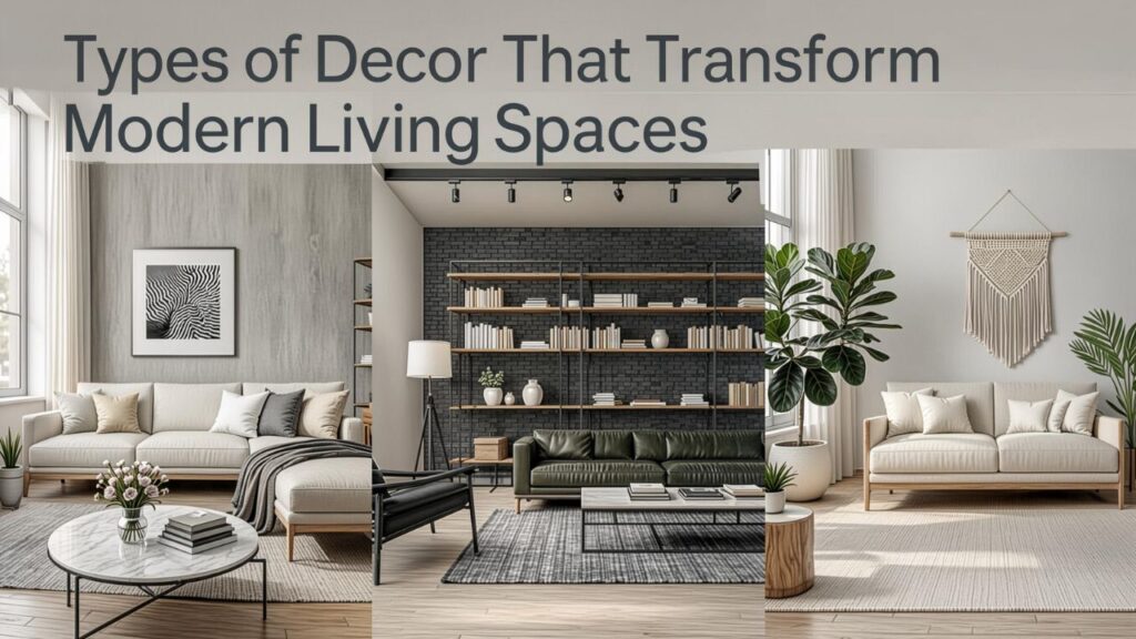 Types of Decor That Transform Modern Living Spaces