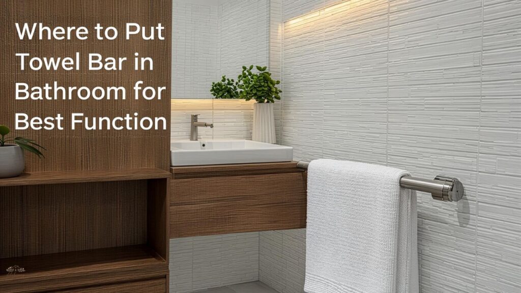 Where to Put Towel Bar in Bathroom for Best Function