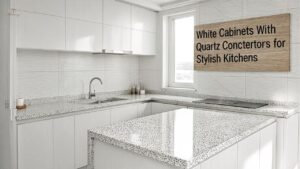 White Cabinets With Quartz Countertops for Stylish Kitchens