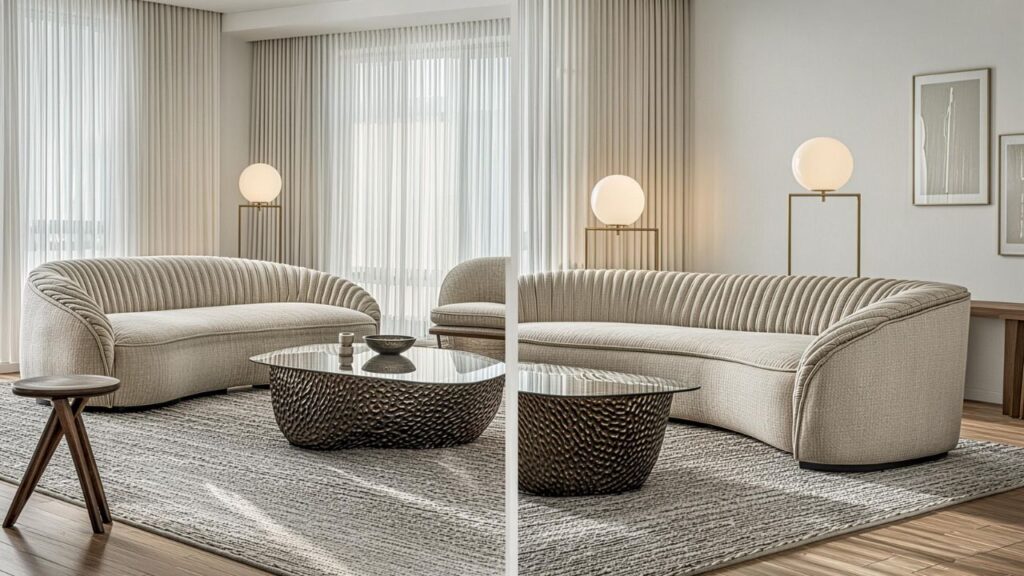 Curved Sofa Ideas for a Stylish Modern Living Room