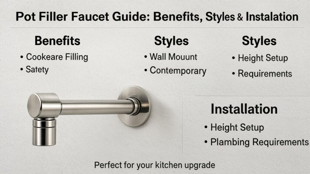 Pot Filler Faucet Guide: Benefits, Styles & Installation