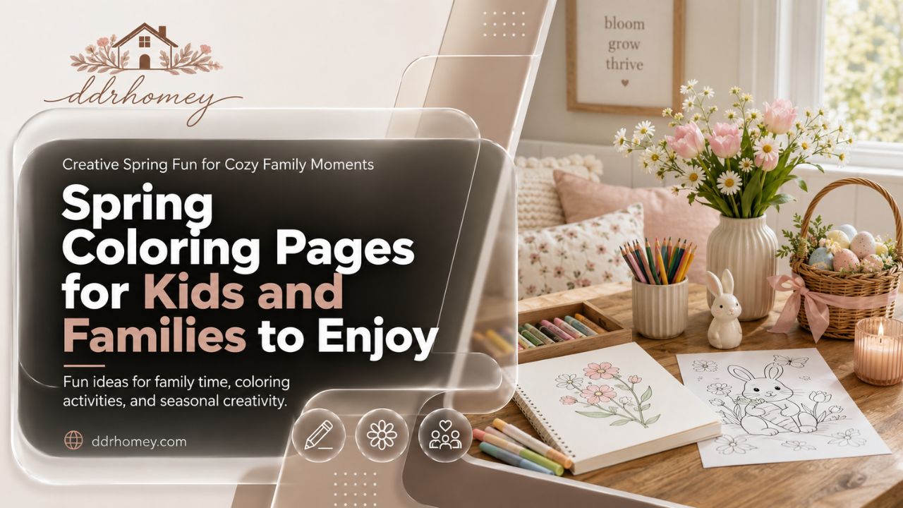 Spring Coloring Pages for Kids and Families to Enjoy
