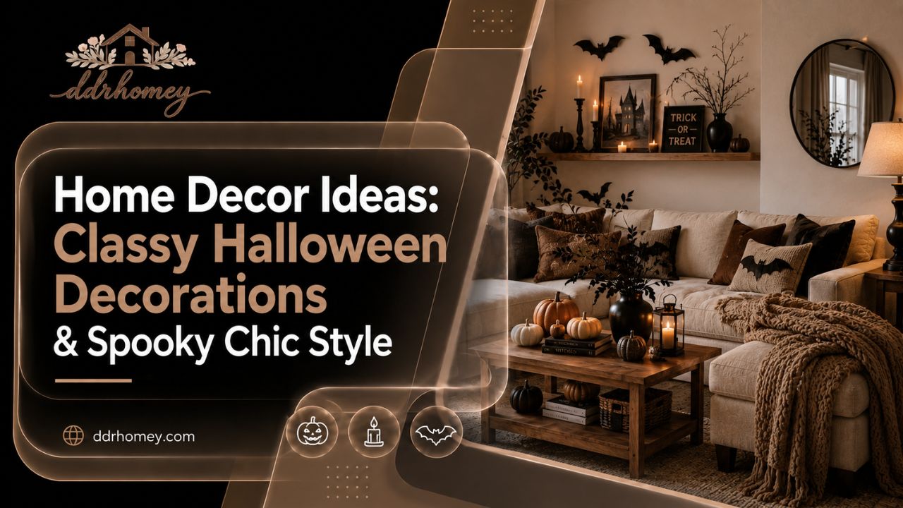 Home Decor Ideas: Classy Halloween Decorations & Spooky Chic Style